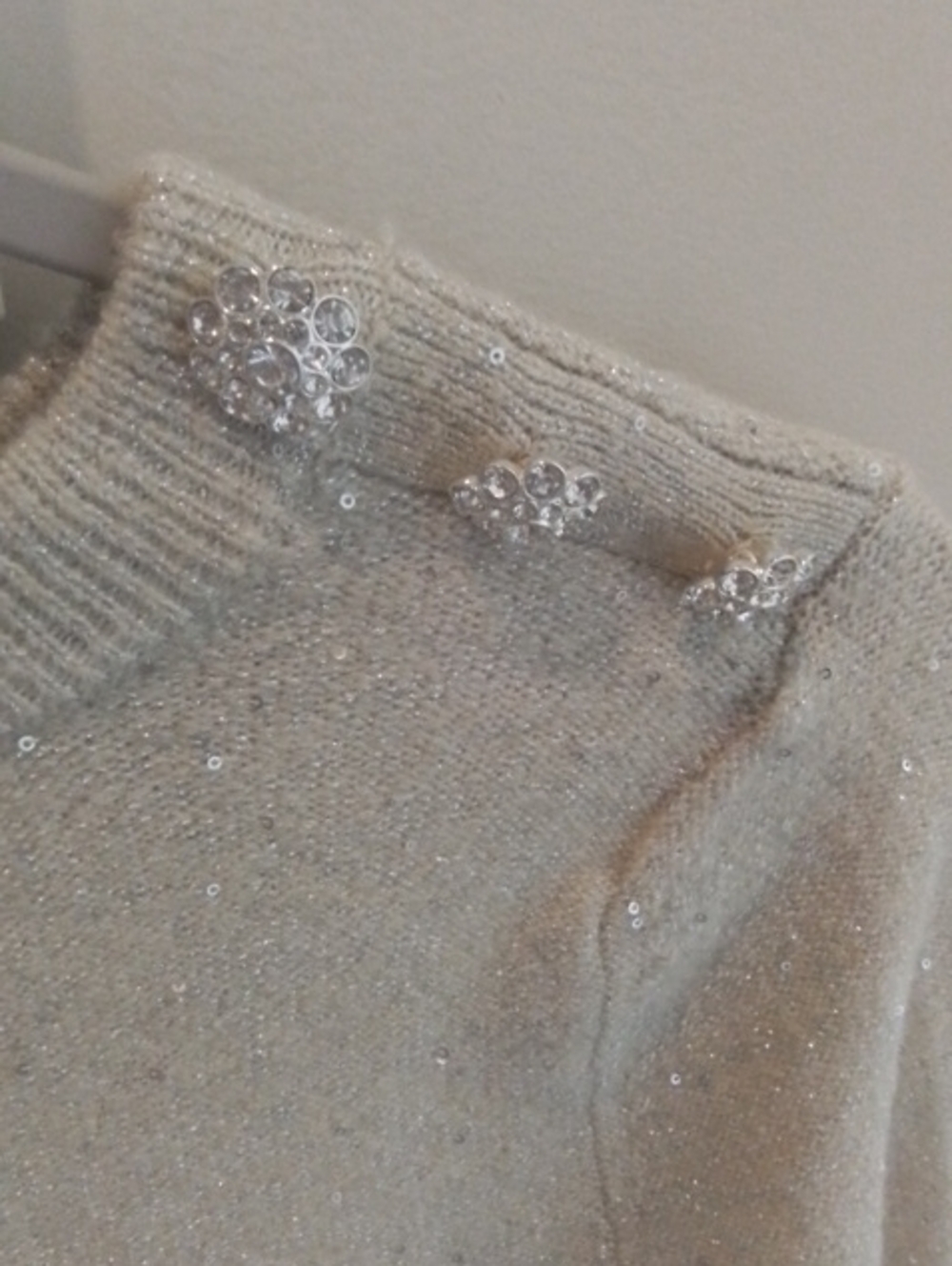 Nwt Sparkle! Lilly Pulitzer Cream Sparkle Crewneck Sweater
